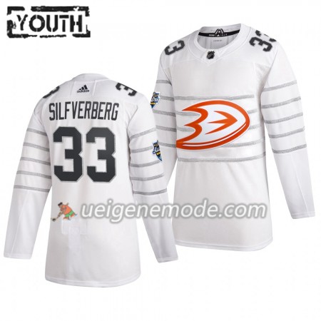 Kinder Anaheim Ducks Trikot Jakob Silfverberg 33 Weiß Adidas 2020 NHL All-Star Authentic